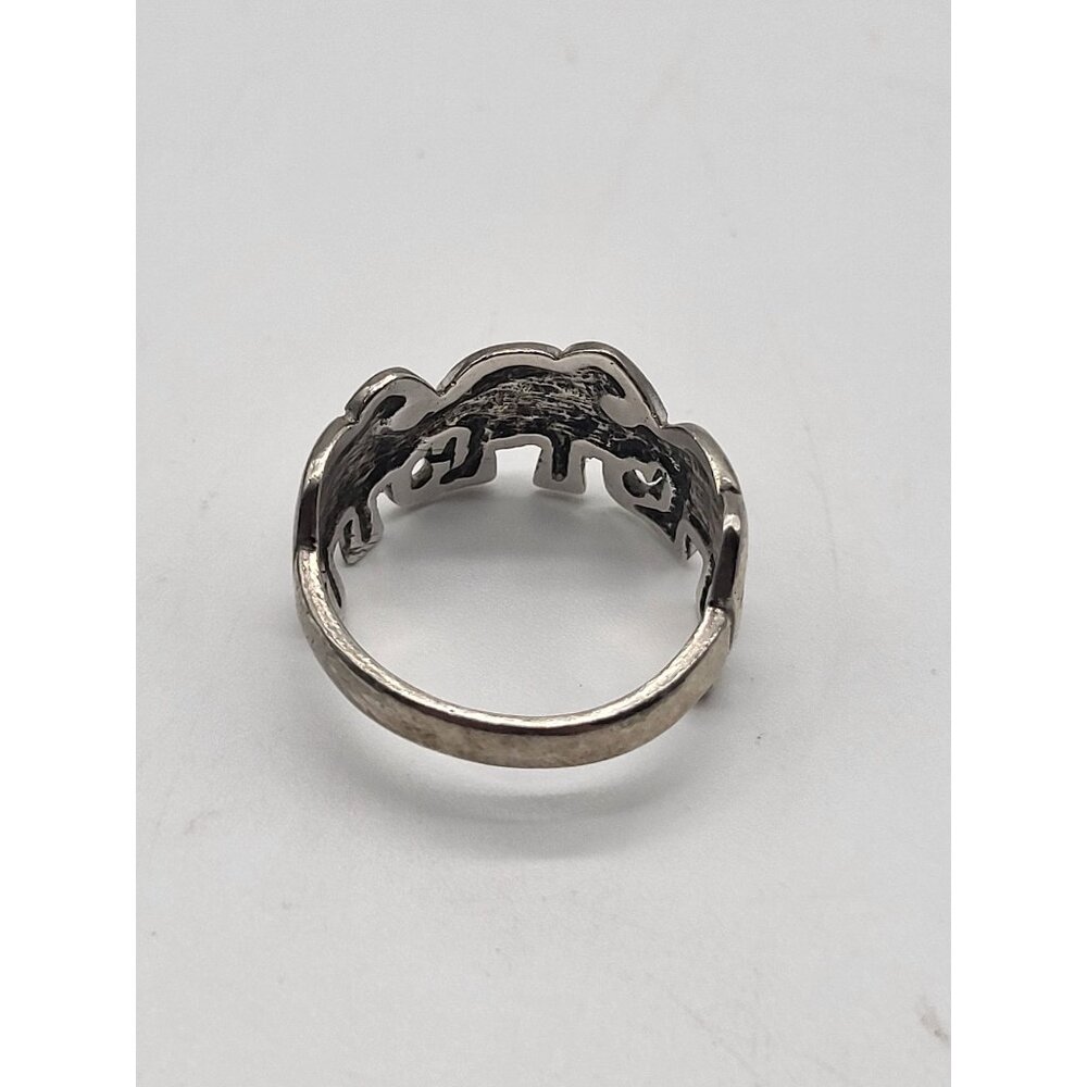 Sterling Silver 925 Stamped Elephant Ring 7.5 - Picture 2 of 10